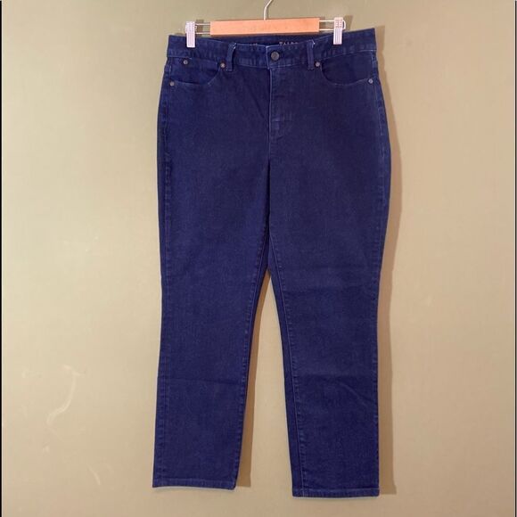 Talbots NWOT Heritage Straight, high rise denim jeans 12 - Picture 1 of 8